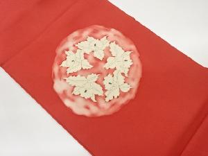 塩瀬金彩カトレヤ模様名古屋帯